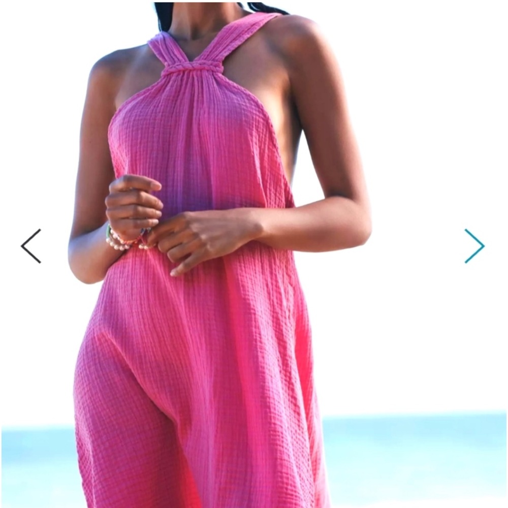 Anthropologie Braided Halter Mini Dress